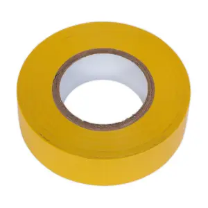 Sealey PVC Insulating Tape Electrical PVC 19mm x 20M Yellow Pack of 10 ITYEL10