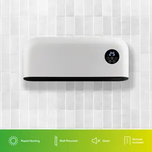 TCP Smart WiFi Over Door, Horizontal Heater 2000W, Wall Mounted Indoor Over Door Hot Air Downflow Curtain White