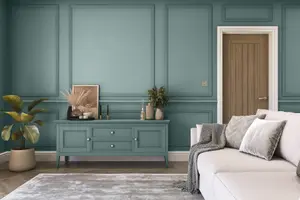 Hemway Chalk Based Furniture Paint Matt A5 Sample, Sea Green, Peel & Stick Swatch For Interior Walls Wood