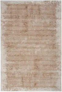 Rose Gold Abstract Modern Easy to clean Rug for Bedroom & Living Room-239cm X 300cm