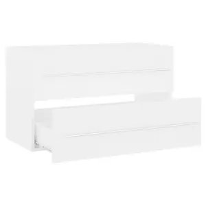 Berkfield Sink Cabinet White 80x38.5x48 cm Engineered Wood