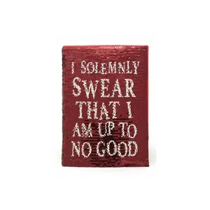 Harry Potter Premium Sequin Flip A5 Notebook Red/White (One Size)