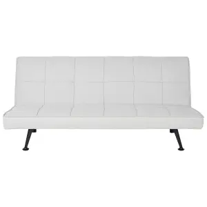 Beliani Scandinavian Sofa Bed HASLE Light Grey