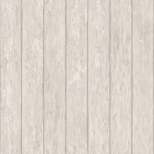 Galerie Global Fusion Silver Grey Wood Smooth Wallpaper