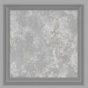 Fresco Urban Texture Grey Panel Wallpaper