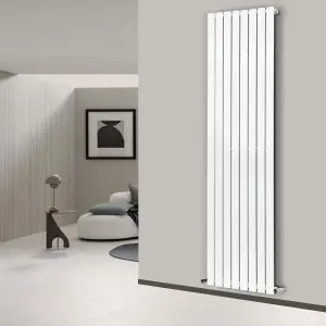 Nes Home 1800 X 546 mm Single Flat Panel White Designer Radiator