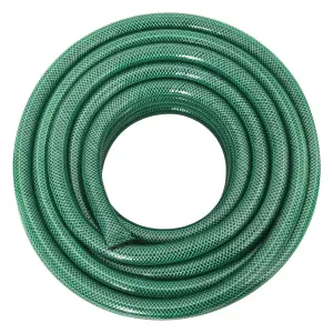 Berkfield Garden Hose with Fitting Set Green 30 m PVC