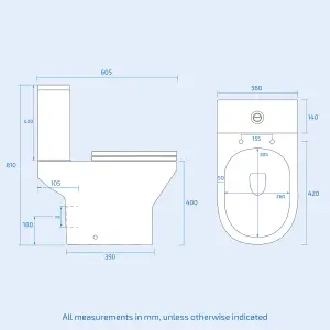 Nes Home Grey Basin Vanity and Close Coupled Toilet