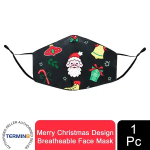 Termin8 Merry Christmas Design Breatheable Masks- Design 12