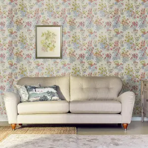 Laura Ashley Multicolour Megan Smooth Wallpaper