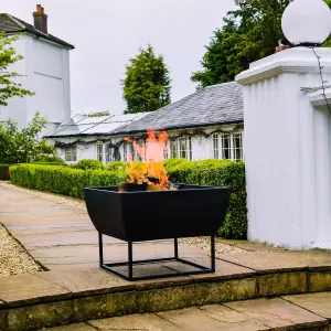 Outdoor Windermere Firebowl Black Iron H36cm W50Cm