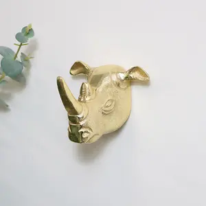 Melody Maison Gold Rhino Wall Hook