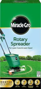 Miracle-Gro Rotary Lawn Seed Spreader Push Along Easy Spreader 3M Application