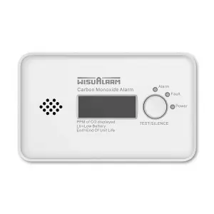 WisuAlarm 10 Year Standalone CO Alarm Sealed Battery