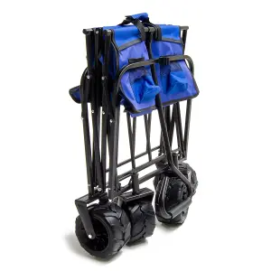 Foldable Garden Trolley Cart Wagon Truck Barrow 100kg BMC Ourdoor Heavy Duty