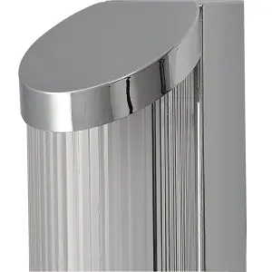 GoodHome Otemma Silver Chrome effect Wired Wall light