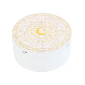 Something Different Astrology Wheel Jewellery Box White (One Size)