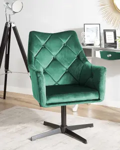 Armchair VAKSALA Velvet Dark Green