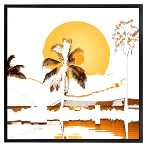 Sunset (Picutre Frame) / 20x20" / White