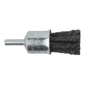 Abracs Twist Knot End Brush Silver (22mm)