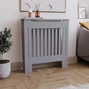 Vida Designs Chelsea Small Grey Radiator Cover