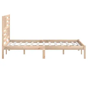 Berkfield Bed Frame Solid Wood Pine 160x200 cm