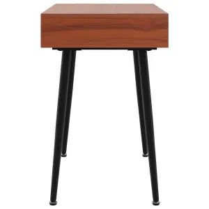 Berkfield Computer Desk with Drawer Brown 110x50x75 cm Engineered Wood