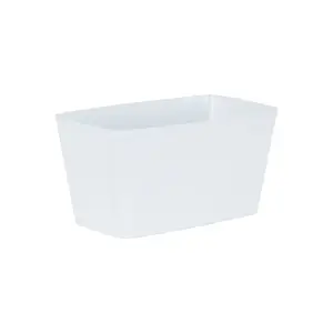 Wham Set 4 Studio 30cm Rectangular Plastic Trough Ice White