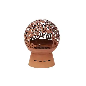 Smart Garden Havana Helios Fire Globe Sphere Fire Pit Basket Bowl Heater