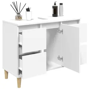 Berkfield Sink Cabinet White 80x33x60 cm Engineered Wood