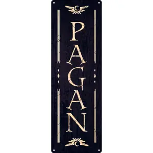 Grindstore Pagan Tin Slim Plaque Black/Beige (One Size)