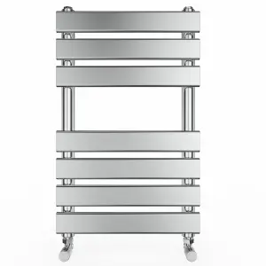 Right Radiators 650x400 mm Designer Flat Panel Heated Towel Rail Radiator Bathroom Warmer Heating Chrome