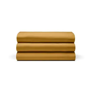 Belledorm Egyptian Cotton Flat Sheet Ochre (Double)