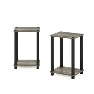 Krenselewski Simplistic Small Side Tables 2 Pieces Set (Set of 2) French Oak