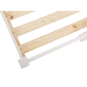 Rose European Double (140 x 200cm) Standard Bunk Bed White