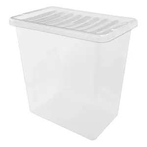 1 x 55 Litre Multipurpose Plastic Storage Container Useful Box Complete With Lid