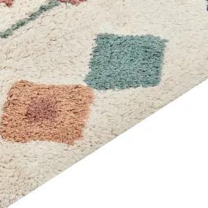 Cotton Area Rug 140 x 200 cm Multicolour ESKISEHIR