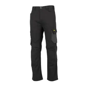 Site Coppell Black & grey Men's Multi-pocket trousers, W34" L32"