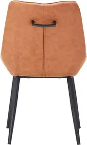 Moretti Tan Faux Leather Dining Chair