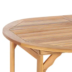 Garden Table Wood Light Brown MAUI