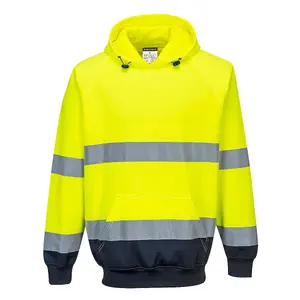 Portwest Two-Tone Hooded Sweatshirt Yellow/Navy - XXXL