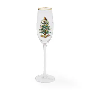 Christmas Tree Champagne Flutes (Set of 4)