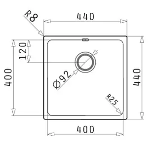 Astini Scuti 1.0 Medium Bowl White SMC Synthetic Inset/Undermount Kitchen Sink