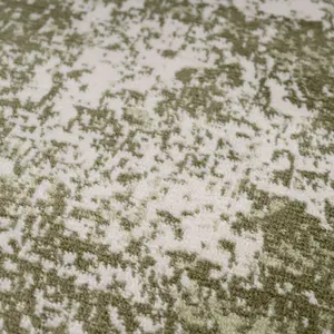 Green Distressed Abstract Bedroom Living Area Rug 190x280cm