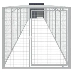 Chicken Cage with Run Anthracite 110x1017x110 cm Galvanised Steel