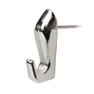 Corefix Barb Wall Hook. Nickel Finish. 4pk