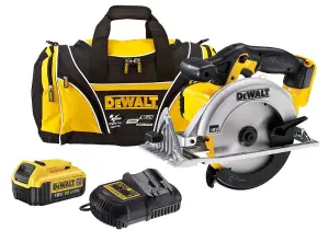 DeWalt DCS391M2 18v Heavy Duty XR Circular Saw + 2 x 4.0ah Batts, Charger + Bag