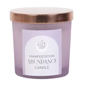 Something Different Abundance French Lavender Scented Candle Purple/Frosted (One Size)