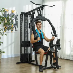 SPORTNOW Home Gym Machine Compact Multi Gym with 45kg Weight Stack