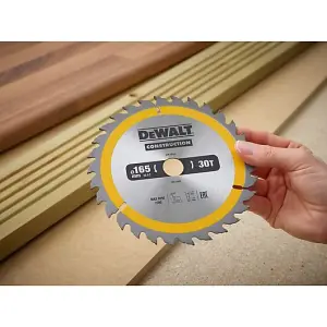 DeWALT DT1935 Construction Circular Saw Blade 165 x 20mm x 30T Nail Tough DT1167